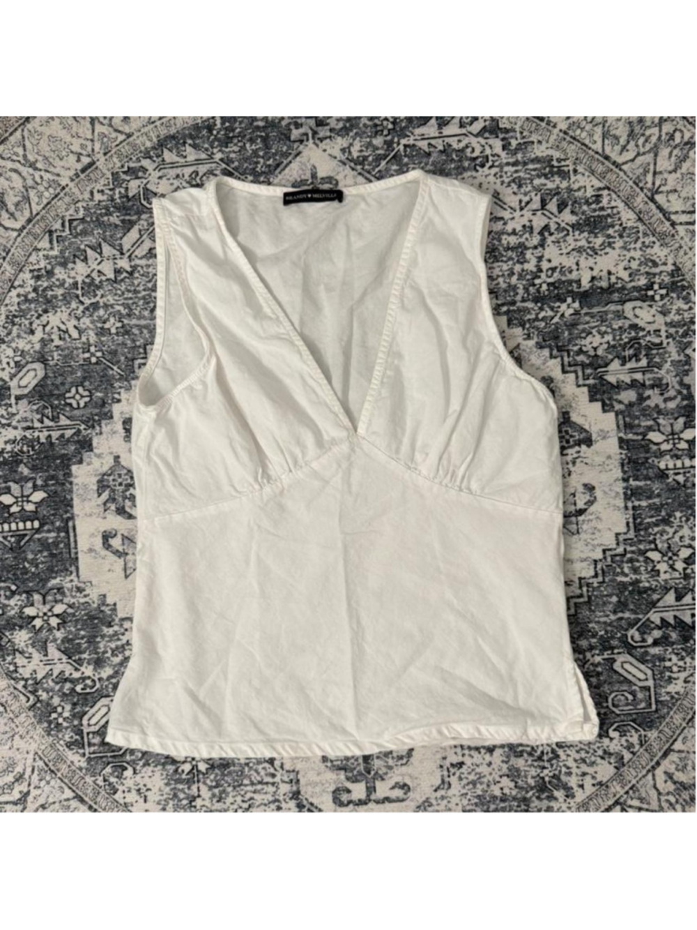 Brandy Melville white tank top - OS